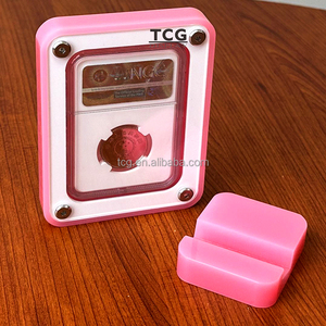 TCG nhà máy tùy chỉnh bán buôn Hộp quà tặng kỷ niệm đồng xu/huy chương perspex hiển thị trường hợp màu hồng Acrylic phân loại trường hợp đồng xu - Product Image 2