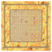 Tapis de mahjong double face en caoutchouc de luxe 31,5 x 31,5 pouces - Portable, durable, imperméable, pliable, adapté à la maison et au casino