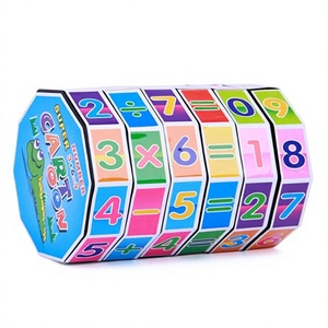 Cube numérique cylindrique détachable, cube magique éducatif, entraînement à la calculatrice pour enfants, jouets d'apprentissage précoce des nombres pour enfants - Product Image 2