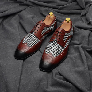 Chaussures en cuir pour hommes, formelles, de mariage, décontractées - Respirantes, légères et polyvalentes - Product Image 1