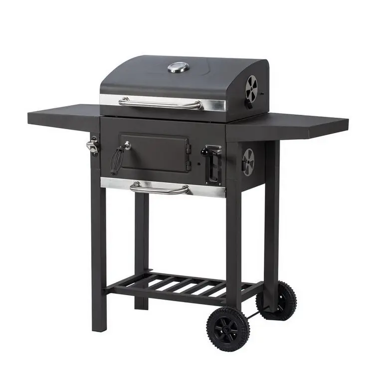 Grill pour Barbecue rotatif professionnel, en acier inoxydable, avec boîte de couleur noire, refroidisseur pour BBQ, 1 pièce
