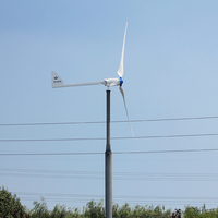 OLU 5kW aérogénérateurs industriels 3.2m Rotor 220V sortie faible conception d'entretien pour un usage commercial