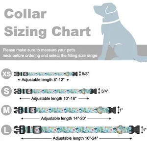 Soft Polyester Dog Collar With Metal Buckle For Large Medium And Small Dogs