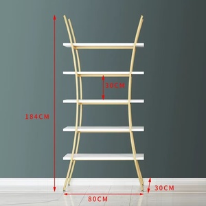 Modern Metal Display Shelves for Beauty Salon Living Room Kitchen & Bathroom-Jewelry <b>Nail</b> Products Cosmetics & Gel Polish - Product Image 5