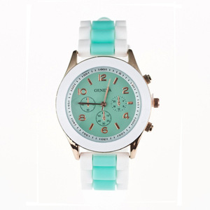 Reloj de Pulsera para Mujer Geneva 2024, Correa de Silicona, Caja Cuadrada, Esfera de Cristal, Movimiento de Cuarzo, Estilo Deportivo y Económico - Product Image 5