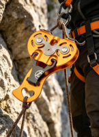 Roda Gantung Berbahan Aluminium Konstruksi Penerbangan dengan Pulley Ganda untuk Aktivitas Team Building di Daratan