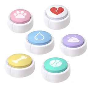 Factory Cheap Custom Speaking Button for Cat Dog Buzzer Talking Pet Dog Buttons for Communication Pet Training Toys