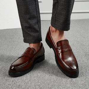 Chaussures de Chef Formelles pour Hommes, Respirantes, Style Mocassins, Nouveau Design, Grandes Tailles, Chaussures Habillées Décontractées en Cuir pour Hommes - Product Image 4