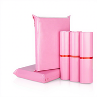 Sac d'expédition rose RUIQI 35 * 52CM, sac de transport en plastique, sac d'expédition anti-déchirure, sac d'expédition auto-adhésif, sac pour vêtements, sac d'expédition