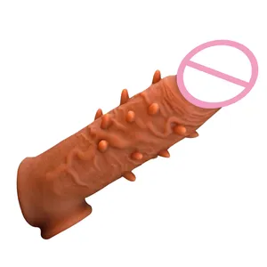 Silicone super épais et préservatif réutilisable, 30% d'augmentation du diamètre après avoir porté un pénis réaliste