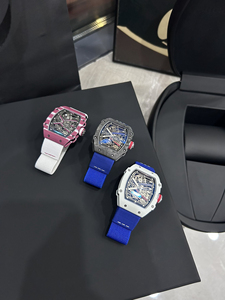 Orologio Meccanico da <span class=keywords><strong>Uomo</strong></span> in Fibra di Carbonio di Alta Qualità con Design Trasparente e Traforato - Product Image 5