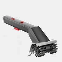 Brosse de nettoyage électrique sans fil rechargeable améliorée pour barbecue, tête de brosse en plastique à angle réglable, étanche, portable, pour voiture et camping-car, USB