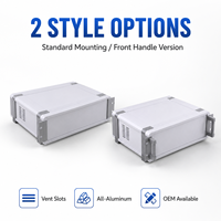 Carcasa Personalizada de Aluminio para Instrumentos Electrónicos, Panel OEM ODM con Apertura, Color y Tamaño Personalizables, Chasis para Computadora Industrial