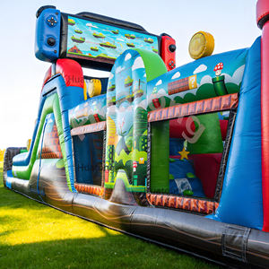 상업용 PVC 야외 인플레이터블 장애물 코스 대형 인플레이터블 스포츠 챌린지 게임 어린이용 인플레이터블 장애물 코스 - Product Image 3
