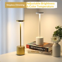 Lampe de table transfrontalière à succès, style rétro américain simple en forme de I, veilleuse tactile, utilisation multi-espaces, sur batterie