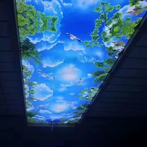 ZHIHAI आधुनिक एलईडी प्रकाश तय बैकलिट अद्वितीय पीवीसी झूठी छत