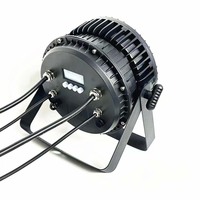 Projecteurs PAR LED 24x10W RGBWA/UV 4-en-1 en alliage d'aluminium étanche IP65, activés par le son, contrôle DMX512 pour mariages et fêtes en extérieur