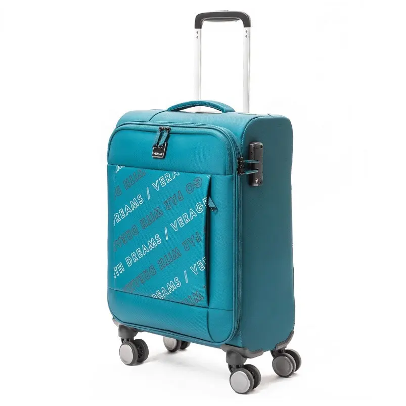 VERAGEソフトPETリサイクルECOフレンドリースピナーホイールは旅行用の荷物スーツケーストロリーを持ち運びます18.5インチ小