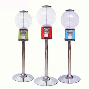 Coin-Operated Metal Gumball Vending Machine with Toy Balls and Candy Dispenser Glass Spiral Globe SDK Enabled - Product Image 2