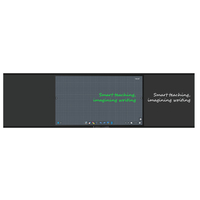 Pantalla Interactiva Táctil de 86 Pulgadas, Pizarra Inteligente LED 4K de 162 Pulgadas con Sistema Push-Pull, para Reuniones, Educación, Aulas, Pantalla Capacitiva para Enseñanza