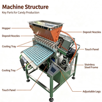 Machine automatique de fabrication de bonbons durs, caramel et toffee, avec moule remplaçable en acier inoxydable 304