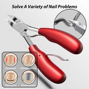 Podólogo: Pinzas de acero recomendadas para uñas de los pies gruesas Herramienta para el cuidado de las uñas para ancianos - Product Image 5