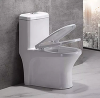 Style européen maison hôtel bonne qualité pas cher montage au sol porcelaine couleur blanche salle de bain couleur blanche wc céramique toilette une pièce