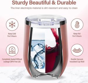 Ensemble de verres à vin exquis pour la fête des mères, amie, sœur, collègue, 40 ans, 50 ans, 60 ans, cadeau d'anniversaire pour femmes, vente en gros - Product Image 5