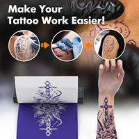 Impresora de Tatuajes A4 Mini Portátil, Inalámbrica, de Transferencia Térmica sin Tinta, con BT y USB para IOS, Android, Windows, MacOS, Personalizada de Fábrica