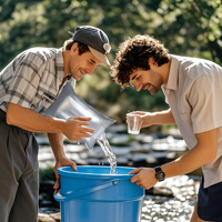 Sac en PE transparent de 20 L pour l'emballage de l'eau, sac à bec verseur pour les boissons liquides, jus, Bag-in-Box, équipé d'une valve à bec verseur