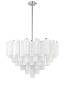 Lustre <span class=keywords><strong>en</strong></span> <span class=keywords><strong>verre</strong></span> rond à étages Blanche Faust de luxe pour intérieur, éclairage <span class=keywords><strong>suspendu</strong></span> pour salon, chambre à coucher, salle à manger - Product Image 4