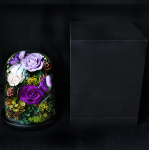 Rose éternelle sous cloche en verre, produit fini, coffret cadeau, fleur éternelle pour petite amie, anniversaire, Saint-Valentin, fête des mères, décoration intérieure - Product Image 5