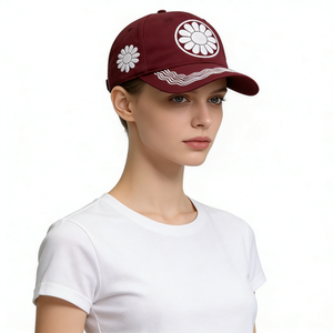 Set Topi Baseball Bordir |   Topi Ayah Katun 5 Warna yang Dapat Disesuaikan dengan Pinggiran Bermotif Bergelombang |   Topi Pelindung Matahari Santai untuk Luar Ruangan - Product Image 6