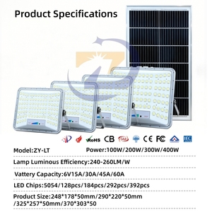 Lámpara Solar LED de Infrarrojos OEM ODM, IP65 Impermeable, con Certificación CE, Lámpara Solar de Energía Solar, Encendido/Apagado Automático, Farola Solar - Product Image 3