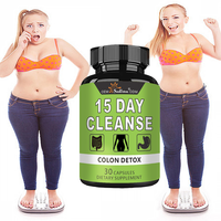 Capsules Détox Colon Nettoyant en 15 Jours OEM ODM, 30 Comprimés, Complément Alimentaire pour la Santé Intestinale, Favorise le Nettoyage du Colon