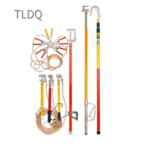 Portable ground earth rod set with earthing wire and clamp copper ground earth rod