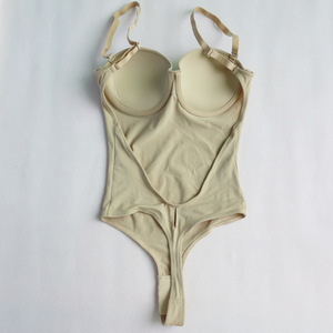 Vente en Gros de Lingerie Sexy pour Femmes Body Shaping Sous-Vêtements Dos Nu Body de <span class=keywords><strong>Couleur</strong></span> Unie Haut pour Femmes - Product Image 4
