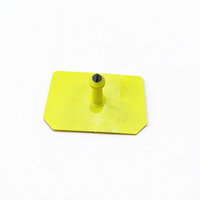 Étiquette d'oreille RFID personnalisée en TPU pour bétail, impression laser, 56mmx38mmx26mm, pointe sans métal, identification porcine 134.2kHz