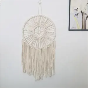 Dubbele Metalen Ring Home Decor Huis Accessoires Macrame Ringen Made Muur Opknoping