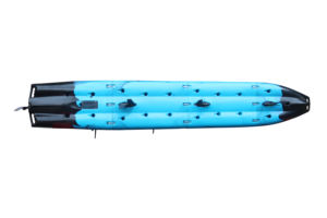 Kayak modulaire en plastique HDPE à pédales ou à moteur électrique, détachable en 4 sections, pour 1 personne, <span class=keywords><strong>2</strong></span> personnes, 3 personnes, 3 ans - Product Image 4