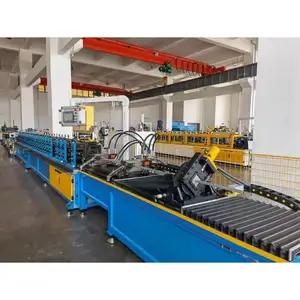 Hot Selling Steel Strut C Channel / Plain And Slotted Support Channels Roll Forming Machine For Solar Panels