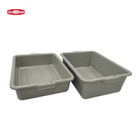Caja de Almacenamiento y Transporte para Cocina, Caja de Plástico para Restaurante, Lavabo Portátil con Tapa