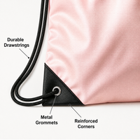 Sac à dos de sport, fitness et voyage imperméable de haute qualité avec logo personnalisé, sac à cordon en polyester 210D pas cher
