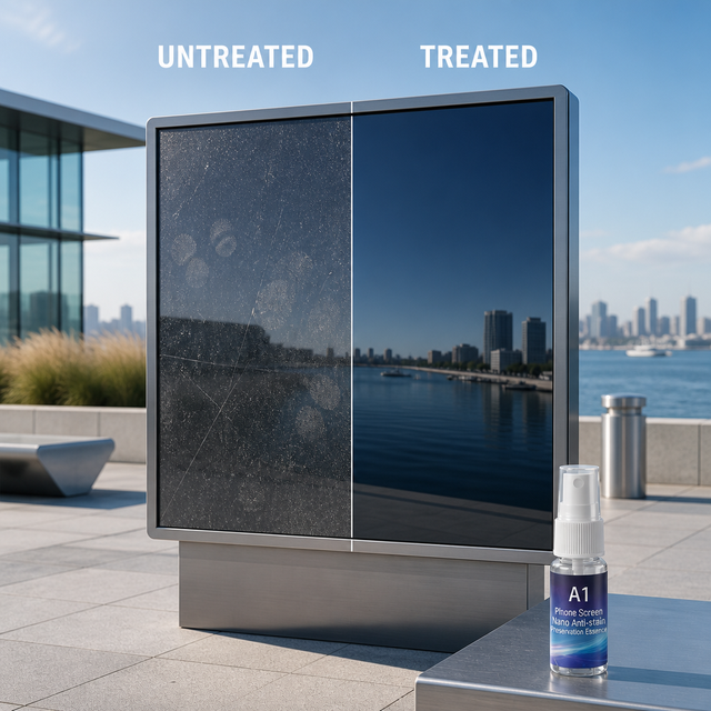 A1 Industrial Grade Water-clear Liquid Screen Protector with NanoMicro-crystalline Anti-Fingerprint Anti-Scratch Protection