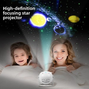Nouvelle Lampe de Projection Étoiles et Galaxie Terrestre <span class=keywords><strong>pour</strong></span> Enfants, Veilleuse Intelligente HD Blanche <span class=keywords><strong>pour</strong></span> Chambre à Coucher, Cadeau d'Anniversaire - Product Image 2