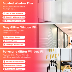 <span class=keywords><strong>Vinilo</strong></span> <span class=keywords><strong>Adhesivo</strong></span> Transparente <span class=keywords><strong>Opaco</strong></span> para Decoración de Oficina, Película para Ventanas de Vidrio, Privacidad - Product Image 5