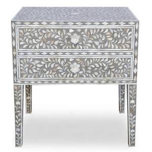 Tienda de muebles de madera India Diseño decente Cómoda de huesos Buffet de incrustaciones de huesos para comprar de la decoración del hogar India para suministros - Product Image 4