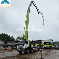 Usado 52m 56M 56X-6RZ Zoomlion Scania Turquía Big Boom camión montado bomba de hormigón con precio bajo para la venta