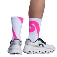 Chaussettes de sport tricotées à séchage rapide pour enfants, jeunes et hommes, avec compression et soutien de la voûte plantaire, respirantes, écologiques, personnalisables, 100 % nylon