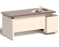 Bureau de direction en bois massif en forme de L, moderne, durable et luxueux, pour PDG et dirigeants, fourni par l'usine